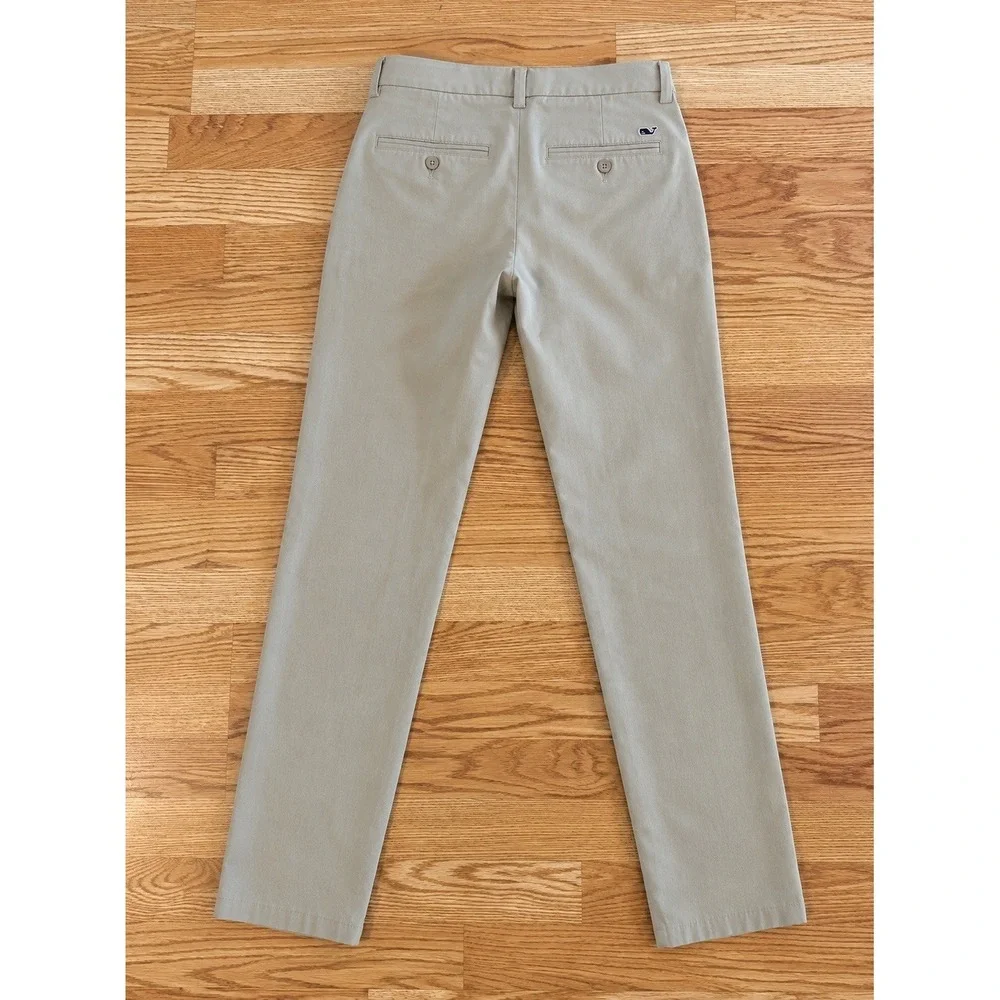 Vineyard Vines Performance Chino Pants Mens 28x30 Khaki Stretch Golf Preppy EUC